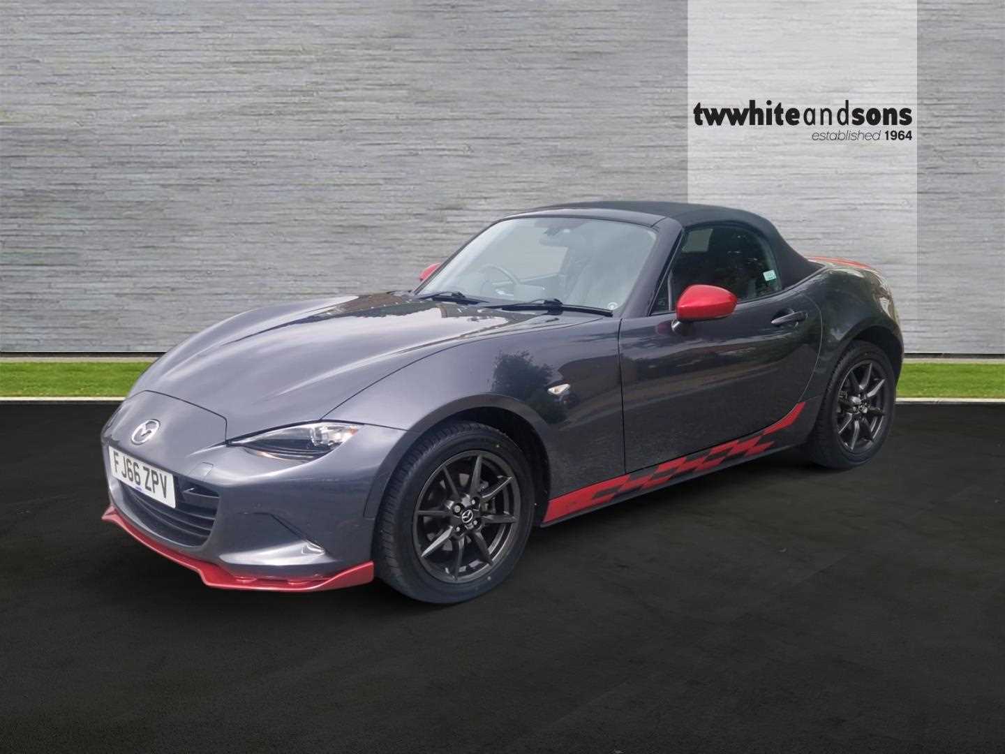 thumbnail image 2 of Genuine Leather Shift & E-Brake Boot For Mazda MX-5 MK1 1989-1997 - Black With Tan MIATA & ROADSTER Embroidery 2 of 12